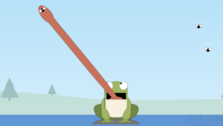 青蛙吃蚊子小游戏源码_自适应手机端-云创智库