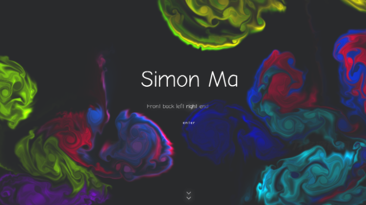 炫彩流光下拉翻页引导页源码-云创智库