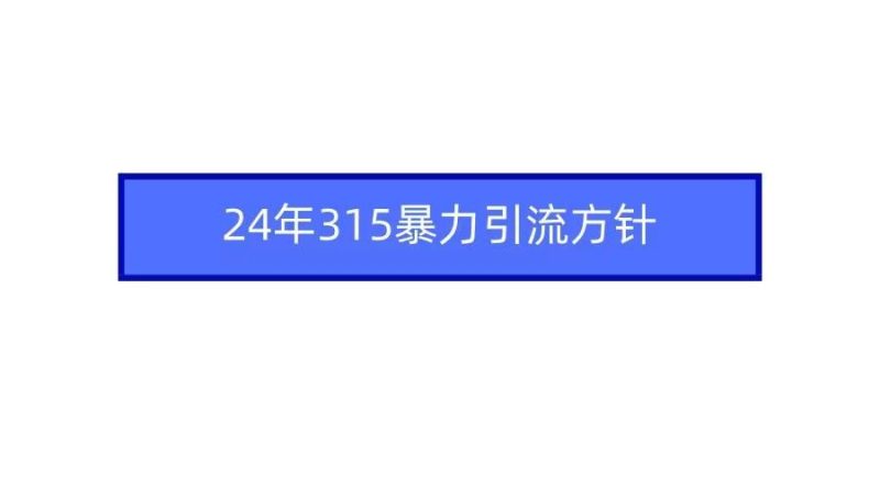 2024年自媒体爆款视频制作，快速涨粉暴力引流方针！-云创智库
