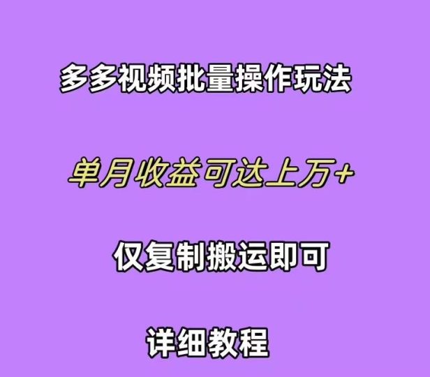 (10029期)拼多多视频带货快速过爆款选品教程 每天轻轻松松赚取三位数佣金 小白必…-云创智库