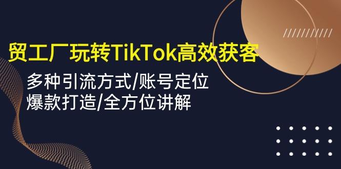 外贸工厂玩转TikTok高效获客，多种引流方式/账号定位/爆款打造/全方位讲解-云创智库
