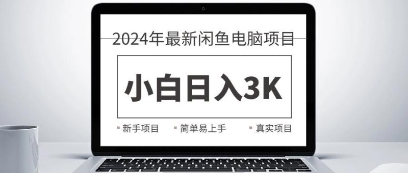 2024最新闲鱼卖电脑项目，新手小白日入3K+，最真实的项目教学-云创智库