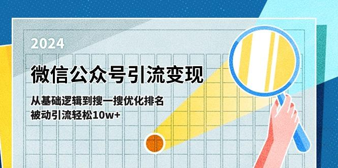 微信公众号-引流变现课-从基础逻辑到搜一搜优化排名，被动引流轻松10w+-云创智库