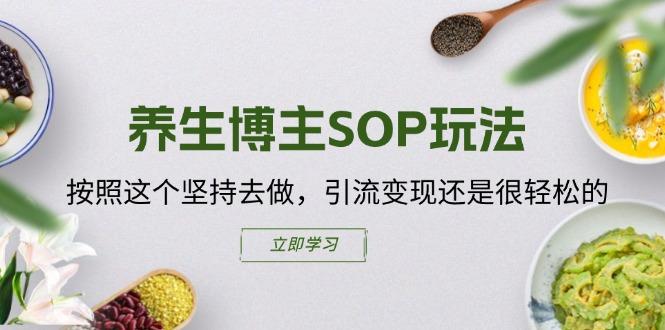 养生博主SOP玩法，按照这个坚持去做，引流变现还是很轻松的-云创智库