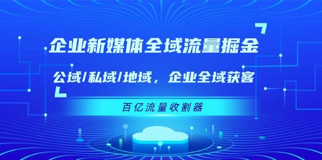 企业 新媒体 全域流量掘金：公域/私域/地域 企业全域获客 百亿流量 收割器-云创智库