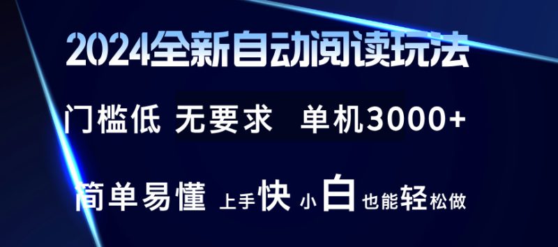 2024全新自动阅读玩法 全新技术 全新玩法 单机3000+ 小白也能玩的转 也…-云创智库