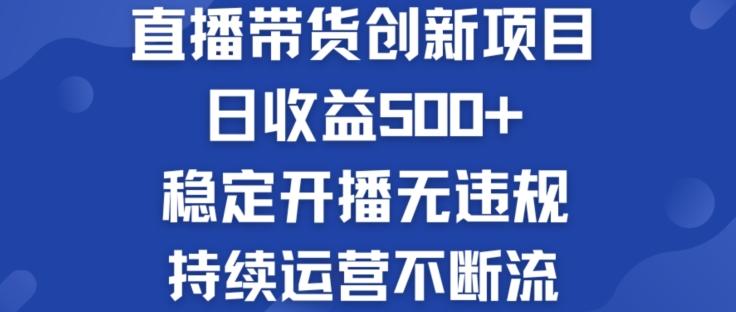 淘宝无人直播带货创新项目：日收益500+  稳定开播无违规  持续运营不断流【揭秘】-云创智库