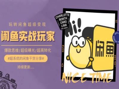 手把手教你0到1系统玩转闲鱼变现，爆款思维/超级曝光/超高转化-云创智库