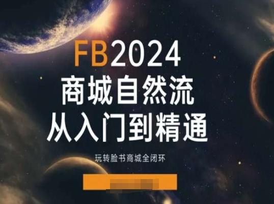 2024Faceboo商城自然流(从入门到精通)，玩转脸书商城全闭环-云创智库