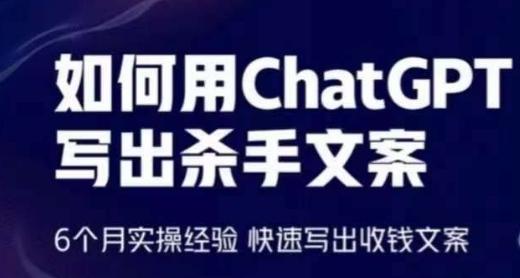 如何用ChatGPT写出杀手文案，6个月实操经验，快速写出收钱文案-云创智库
