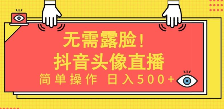 无需露脸，Ai头像直播项目，简单操作日入500+【揭秘】-云创智库