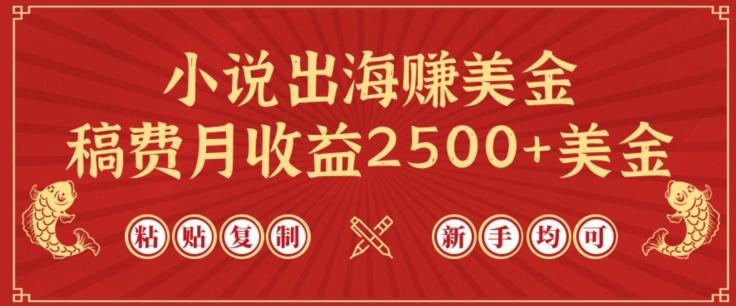 小说出海赚美金，稿费月收益2500+美金，仅需chatgpt粘贴复制，新手也能玩转【揭秘】-云创智库