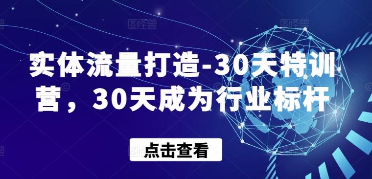 实体流量打造-30天特训营，30天成为行业标杆-云创智库