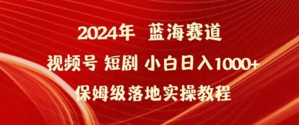 2024年视频号短剧新玩法小白日入1000+保姆级落地实操教程【揭秘】-云创智库