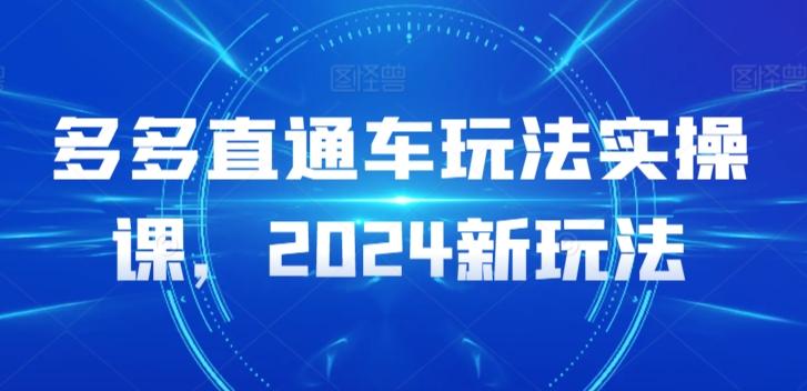 多多直通车玩法实操课，2024新玩法-云创智库