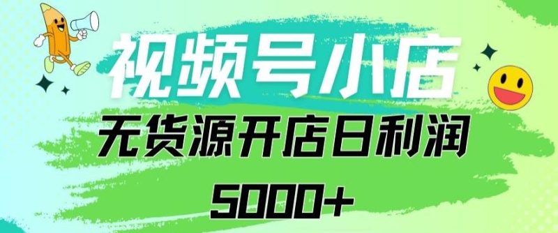 视频号无货源小店从0到1日订单量千单以上纯利润稳稳5000+【揭秘】-云创智库