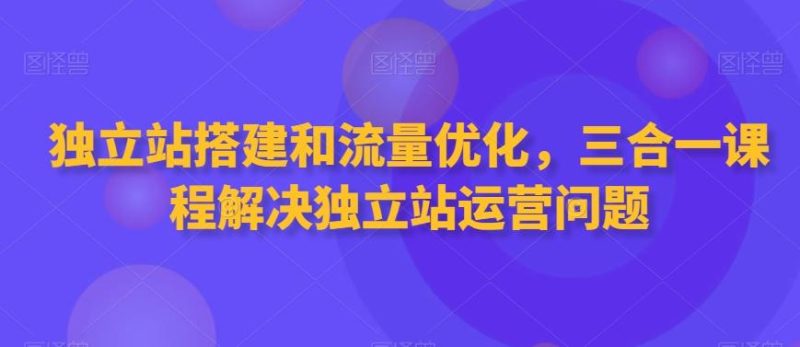 独立站搭建和流量优化，三合一课程解决独立站运营问题-云创智库