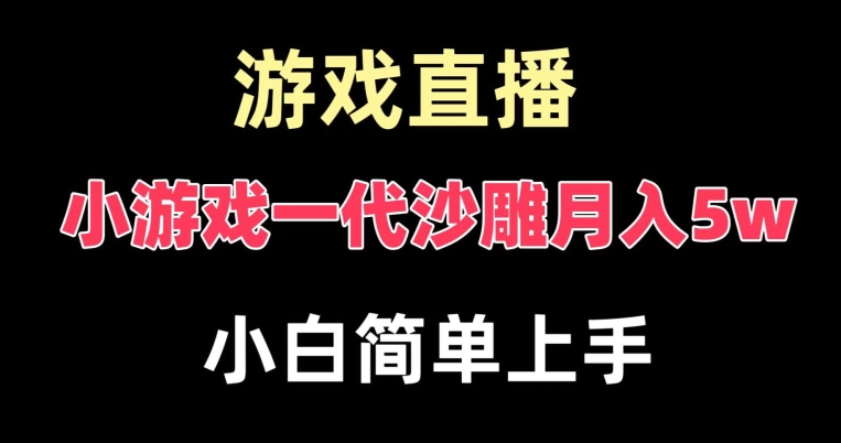 玩小游戏一代沙雕月入5w，爆裂变现，快速拿结果，高级保姆式教学【揭秘】-云创智库