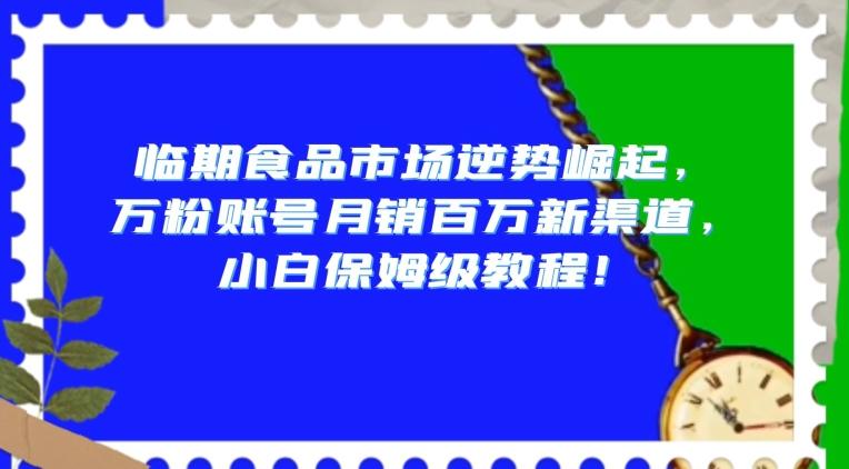 临期食品市场逆势崛起，万粉账号月销百万新渠道，小白保姆级教程【揭秘】-云创智库