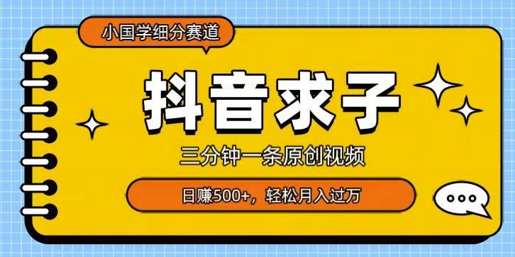 小国学细分赛道，三分钟一条原创视频，日赚500+，可矩阵复制-云创智库