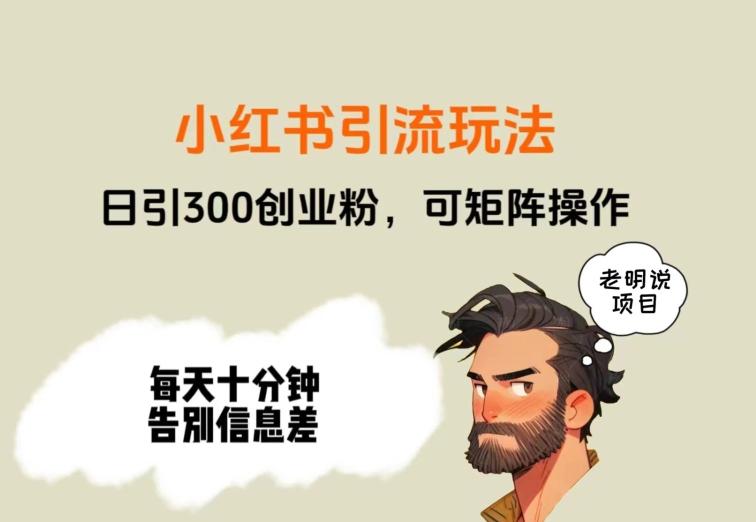 靠小红书视频日印300粉，两分钟一个视频轻松矩阵-云创智库