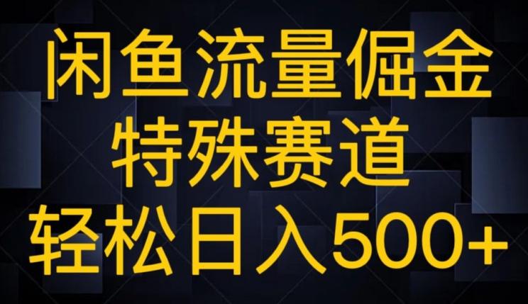 闲鱼流量倔金，特殊赛道，轻松日入500+-云创智库