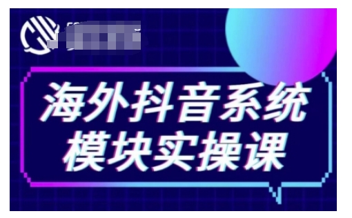海外抖音Tiktok系统模块实操课，TK短视频带货，TK直播带货，TK小店端实操等-云创智库