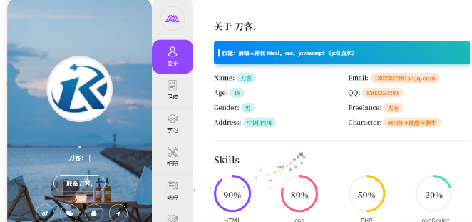 2023新UI大气好看的个人团队简介主页源码 带后台-云创智库