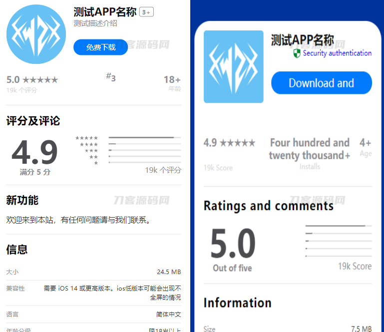 2023最新APP下载单页源码 带管理后台 首发-云创智库