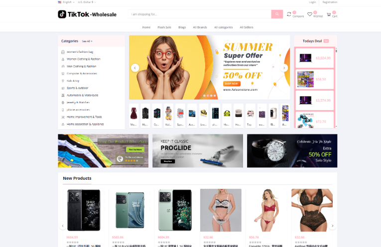 TikTok多语言商城系统源码+落地页 附搭建教程-云创智库