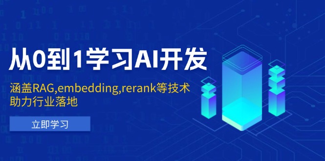 从0到1学习AI开发：涵盖RAG,embedding,rerank等技术，助力行业落地-云创智库