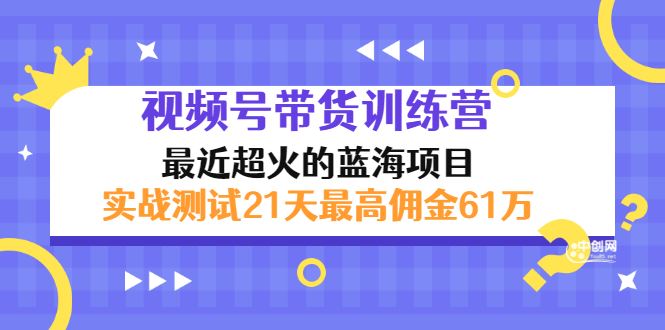 （2946期）外面收899【视频号带货训练营】最近超火：实测21天最高佣金61W(7月4日更新)-云创智库