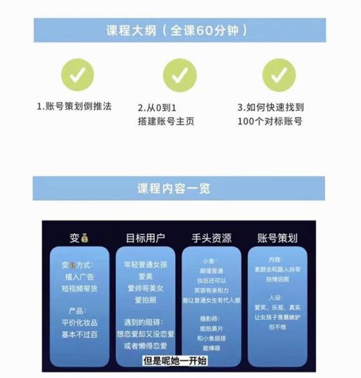 （2440期）干饭人伊伊：账号定位专题小课，60分钟高清视频课程-云创智库