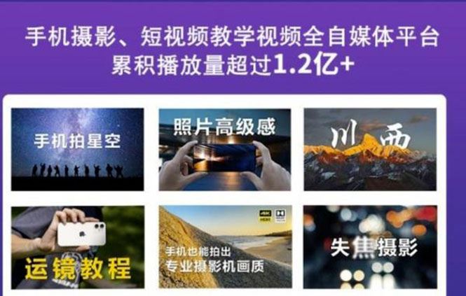 （2427期）2022玩转手机影像全系课，零基础的小白也能进阶成为手机摄影专业人士-云创智库
