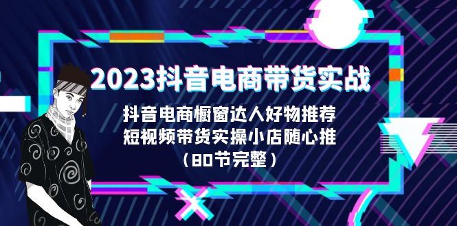 （6536期）2023抖音电商带货实战，橱窗达人好物推荐，实操小店随心推（80节完整）-云创智库