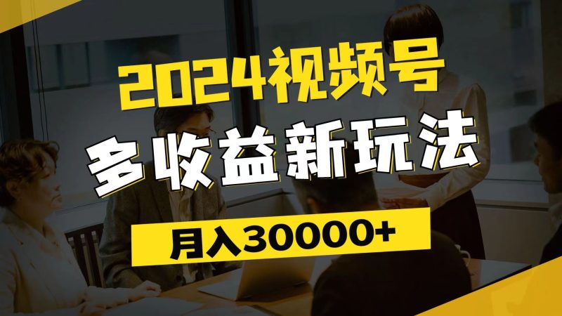 （11905期）2024视频号多收益新玩法，每天5分钟，月入3w+，新手小白都能简单上手-云创智库