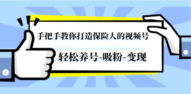 （1446期）手把手教你打造保险人的视频号，轻松养号-吸粉-变现【视频课程-无水印】-云创智库