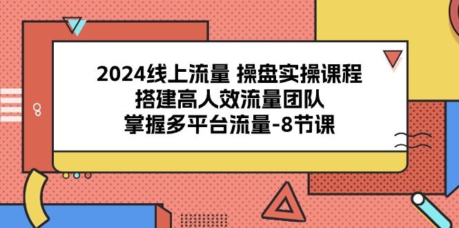 （10466期）2024线上流量 操盘实操课程，搭建高人效流量团队，掌握多平台流量-8节课-云创智库