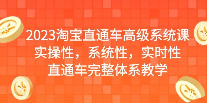 （6535期）2023淘宝直通车高级系统课，实操性，系统性，实时性，直通车完整体系教学-云创智库