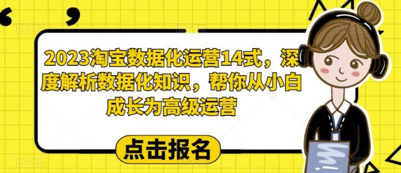 （6475期）2023淘宝数据化-运营 14式，深度解析数据化知识，帮你从小白成长为高级运营-云创智库