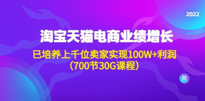 （4409期）淘系天猫电商业绩增长：已培养上千位卖家实现100W+利润（700节30G课程）-云创智库