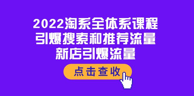 （3741期）2022淘系全体系课程：引爆搜索和推荐流量，新店引爆流量-云创智库