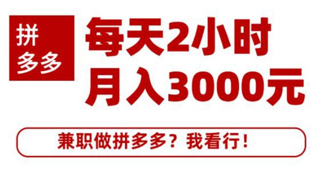 （1864期）搜外网·拼多多副业课程，每天2小时月入3000元 学习这门课程真的能赚钱-云创智库