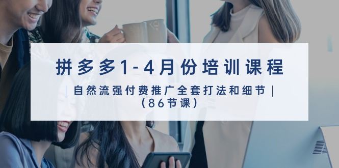 （10495期）拼多多1-4月份培训课程，自然流强付费推广全套打法和细节（86节课）-云创智库