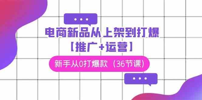 （9286期）电商 新品从上架到打爆【推广+运营】，新手从0打爆款（36节课）-云创智库