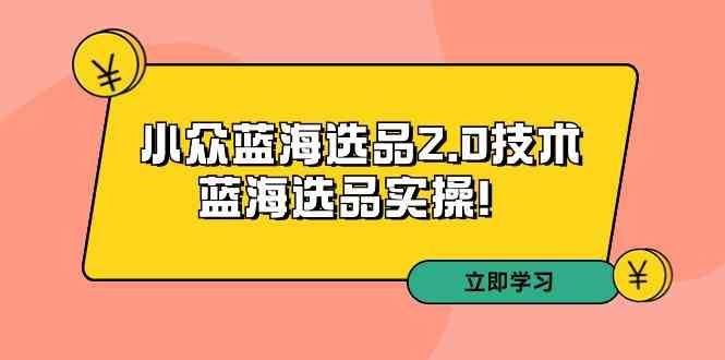 （9189期）拼多多培训第33期：小众蓝海选品2.0技术-蓝海选品实操！-云创智库