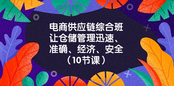 （8246期）电商-供应链综合班，让仓储管理迅速、准确、经济、安全！（10节课）-云创智库
