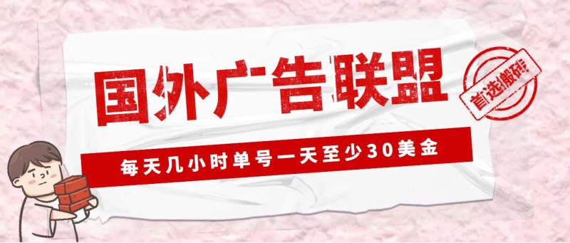 （4662期）外面收费1980最新国外LEAD广告联盟搬砖项目，单号一天至少30美金(详细教程)-云创智库