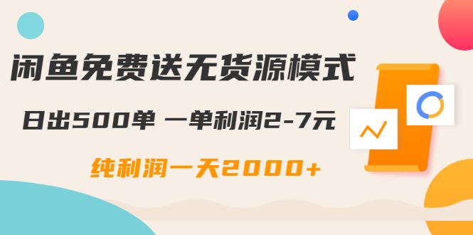 （1613期）闲鱼免费送无货源模式是如何日出500单的？一单利润2-7元 纯利润一天2000+-云创智库