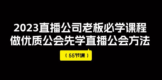 （7738期）2023直播公司老板必学课程，做优质公会先学直播公会方法（55节课）-云创智库